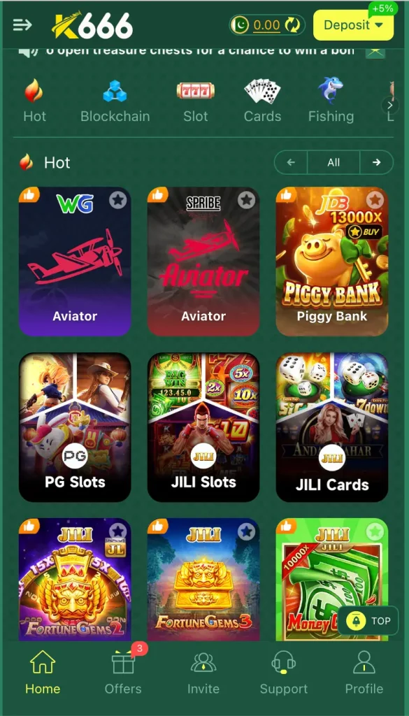 K666 top games